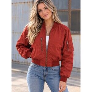 Y2K VTG Women’s Ashley Outerwear Bomber Jacket Size Medium